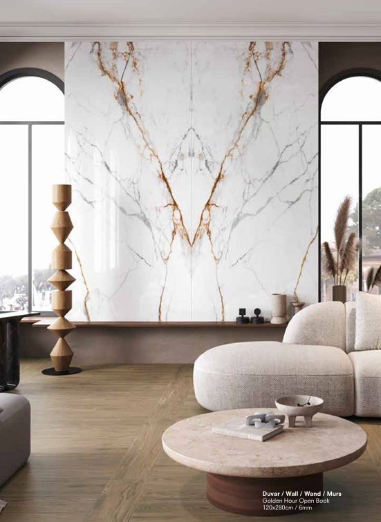 120x280 serisinden GOLDEN HOUR duvar kaplaması